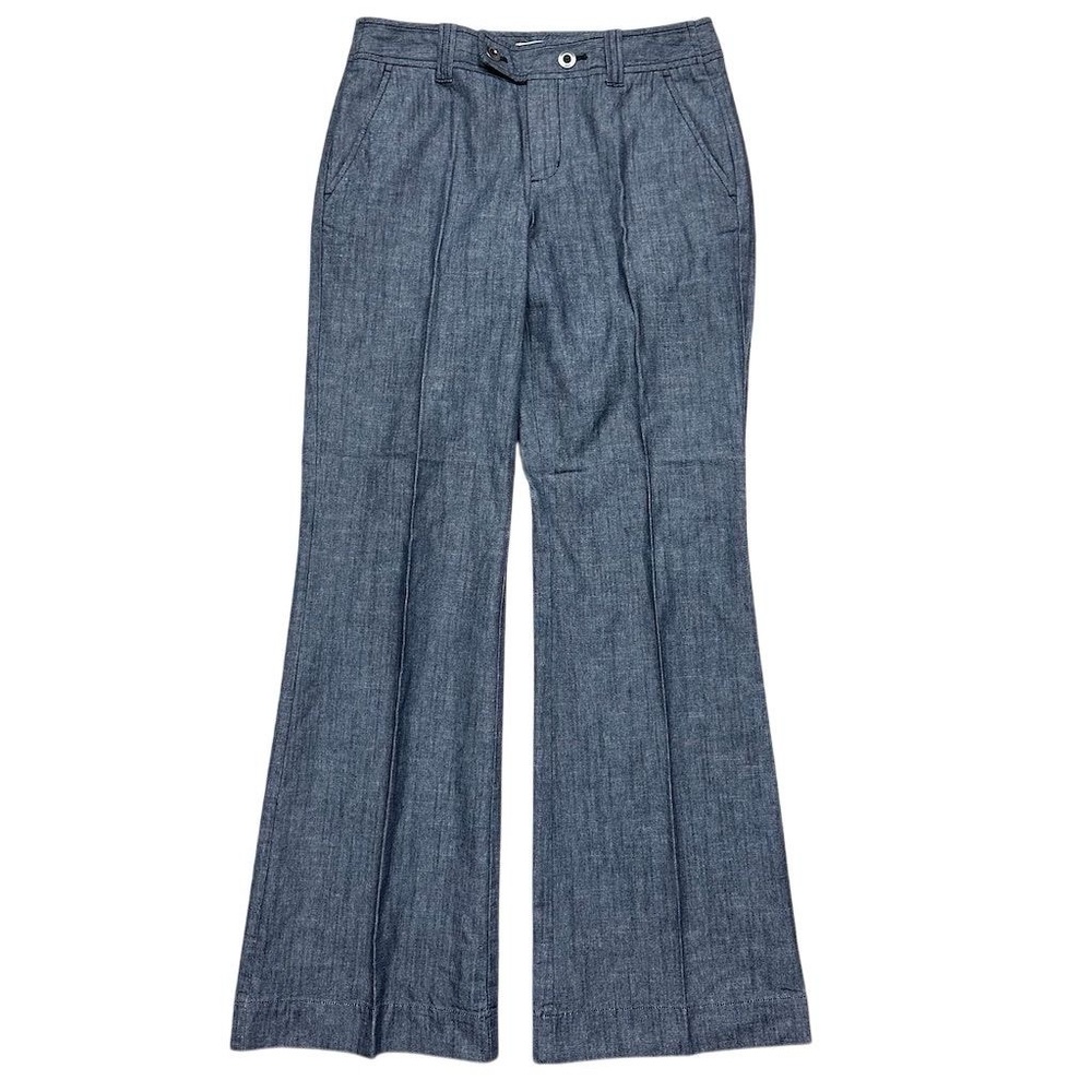 Calvin Klein Women's Gray Wide Leg Pants Size 6 Casual Office Career Corpcore